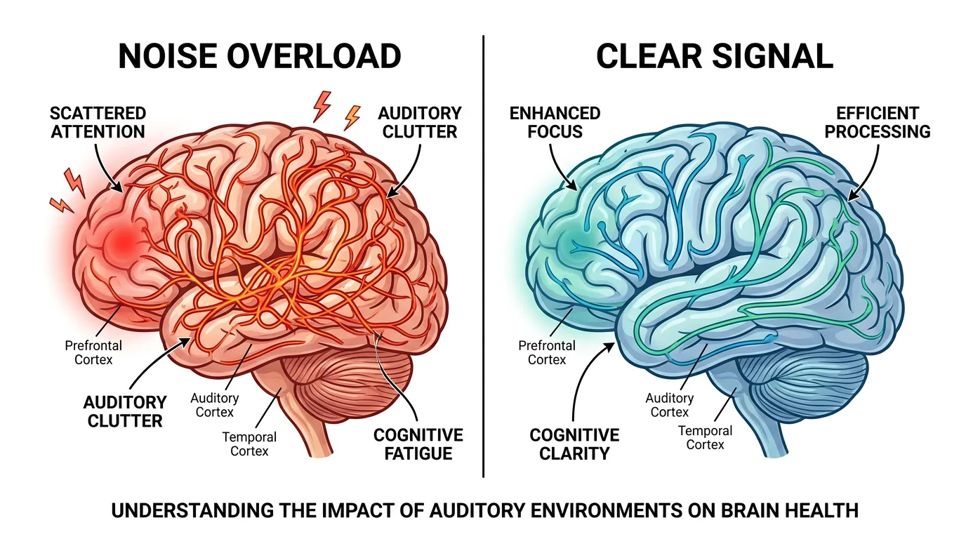 Before and after brain signal diagram