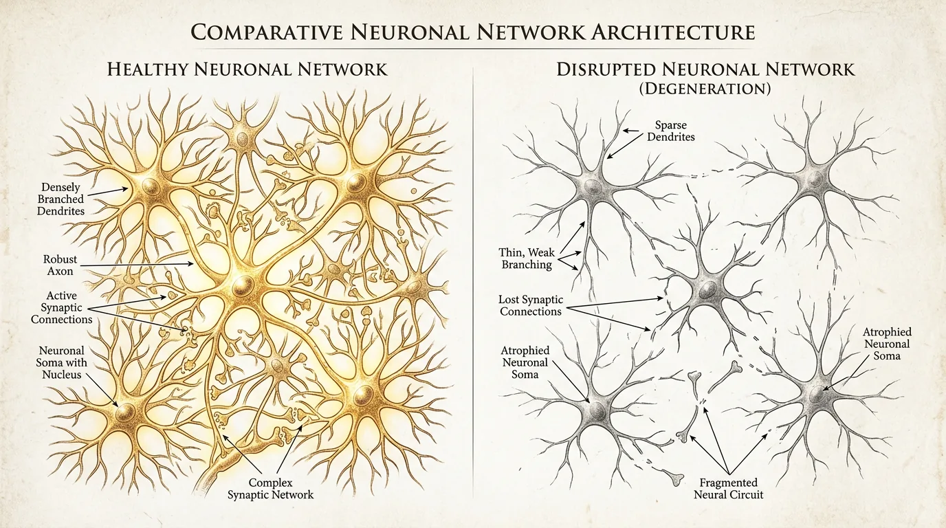 Neuron wiring illustration