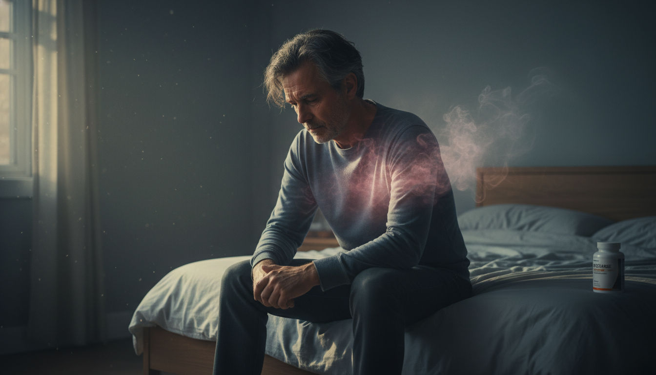 Man experiencing low testosterone symptoms