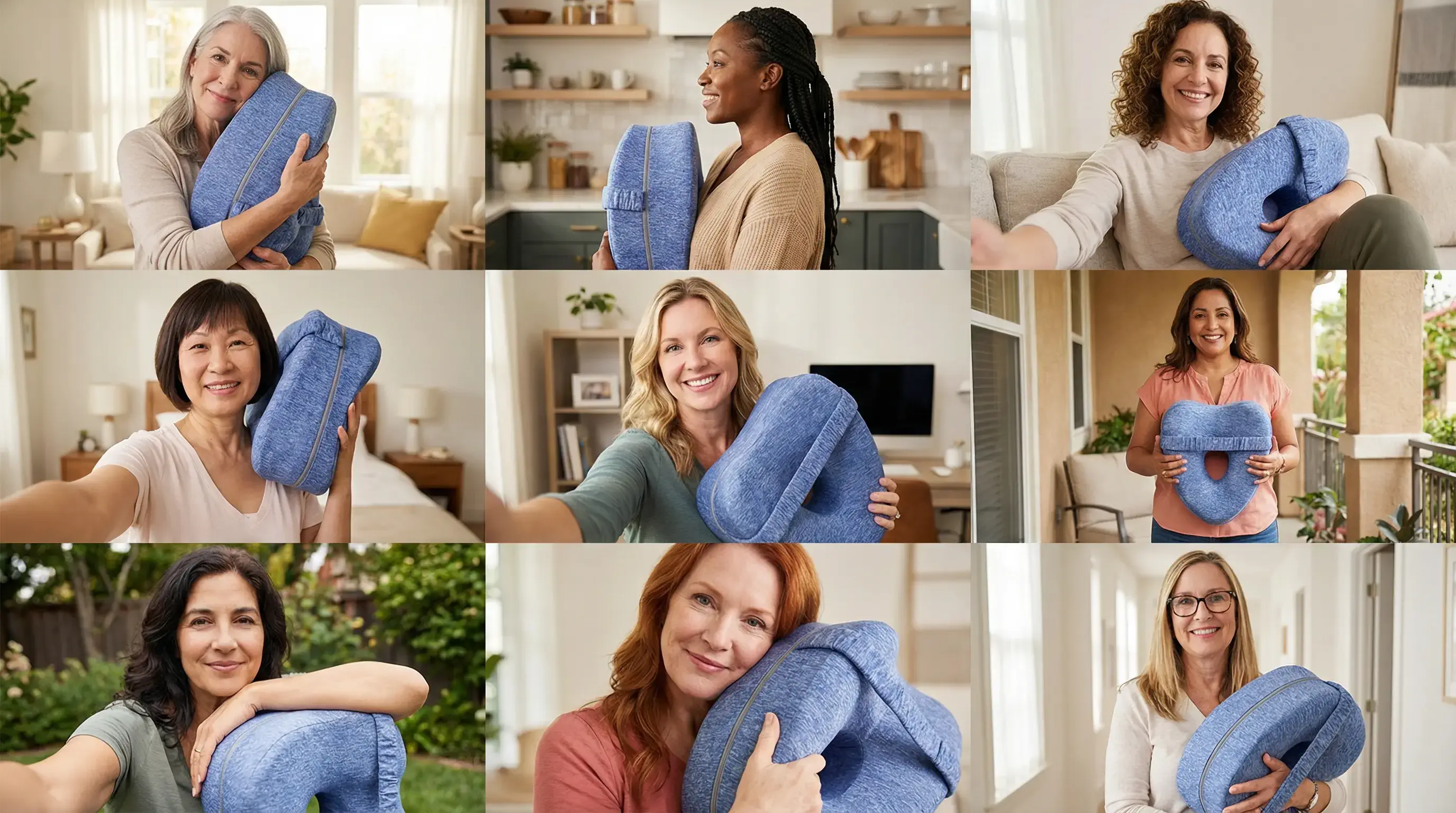 Customer selfie grid placeholder