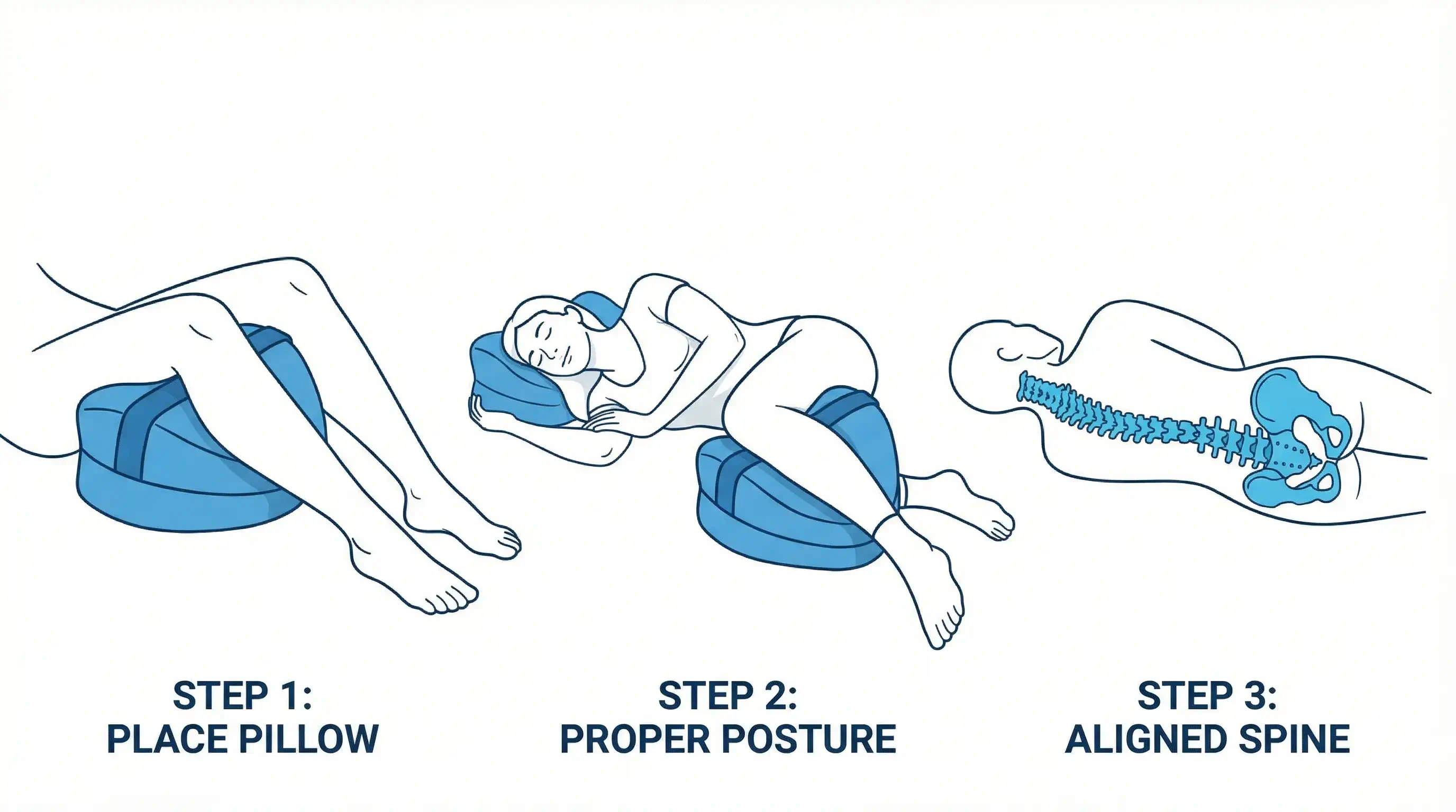 3-step instructional diagram placeholder